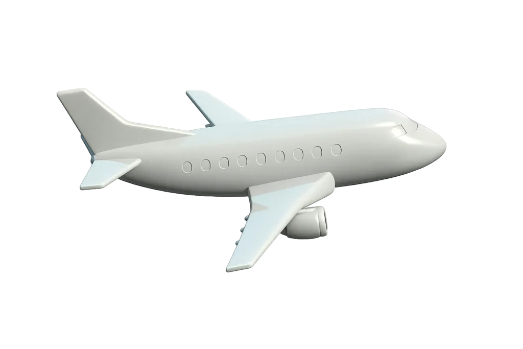 transparent airplane